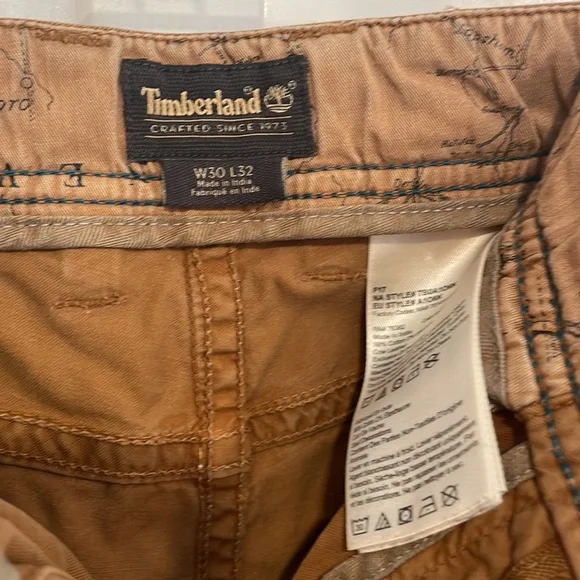 Timberland straight leg, vintage style light brown pants size 30X32 - Picture 3 of 7